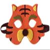 3 Piece Felt masks animal Halloween masks Dress-Up party accessory Parent-child game(Tiger) view 3