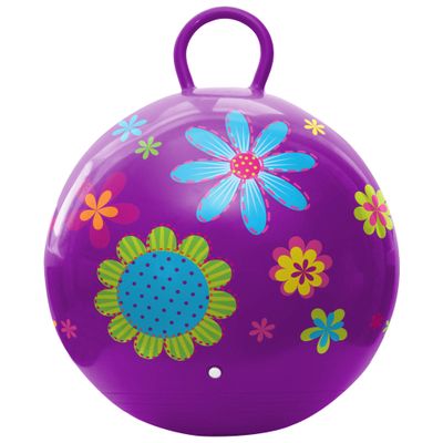 Hedstrom Hopper Ball, Hopping Ball, Jumping Ball, Flowers, 18 Inch