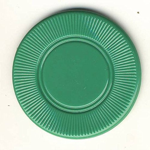 100 Green 3.1 g Light Weight Interlocking Plastic Roulette Poker Chips
