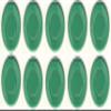100 Green 3.1 g Light Weight Interlocking Plastic Roulette Poker Chips view 2