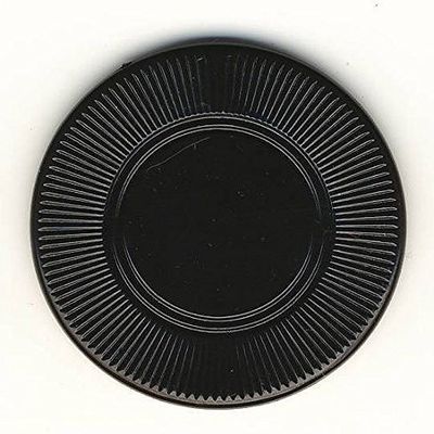100 Black 3.1 g Light Weight Interlocking Plastic Roulette Poker Chips