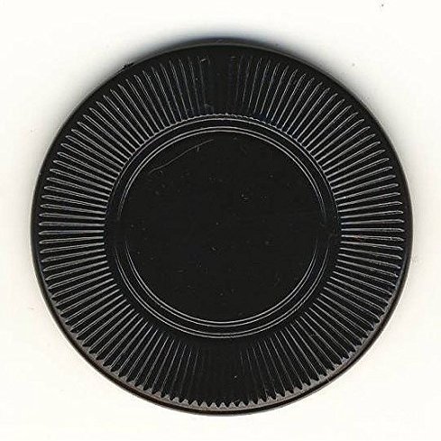 100 Black 3.1 g Light Weight Interlocking Plastic Roulette Poker Chips