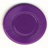 100 Purple 3.1 g Light Weight Interlocking Plastic Roulette Poker Chips view 1