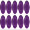 100 Purple 3.1 g Light Weight Interlocking Plastic Roulette Poker Chips view 2