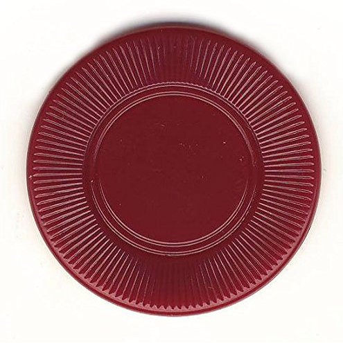 100 Maroon 3.1 g Light Weight Interlocking Plastic Roulette Poker Chips