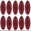100 Maroon 3.1 g Light Weight Interlocking Plastic Roulette Poker Chips view 2
