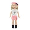 Emily Rose 14" Doll Parisian Outfit 5-PC - Pink Skirt, Paris Tee, Beret & Boots | Glitter Girls and Wellie Wishers Compatible | Gift Boxed | USA Brand view 1