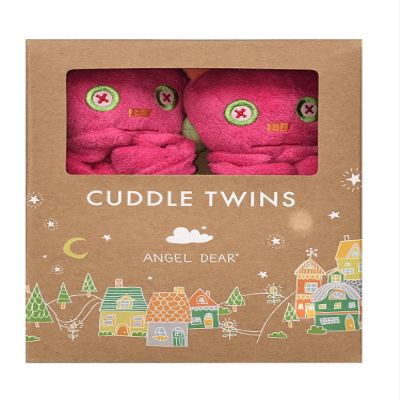 Angel Dear Monster Twin Set Blankies Box, Fuchisa Robot.