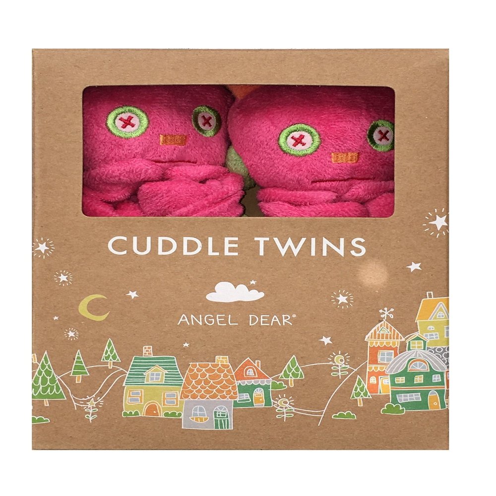 Angel Dear Monster Twin Set Blankies Box, Fuchisa Robot.