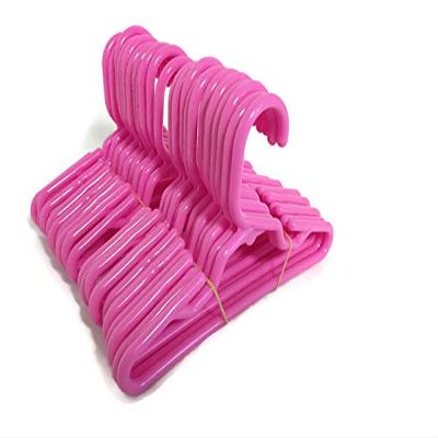 24 Pink Hangers(2 Dozen) for 14 inch Doll Clothes
