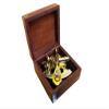 Hampton Nautical Scout's Brass Sextant, 4", Brass view 2