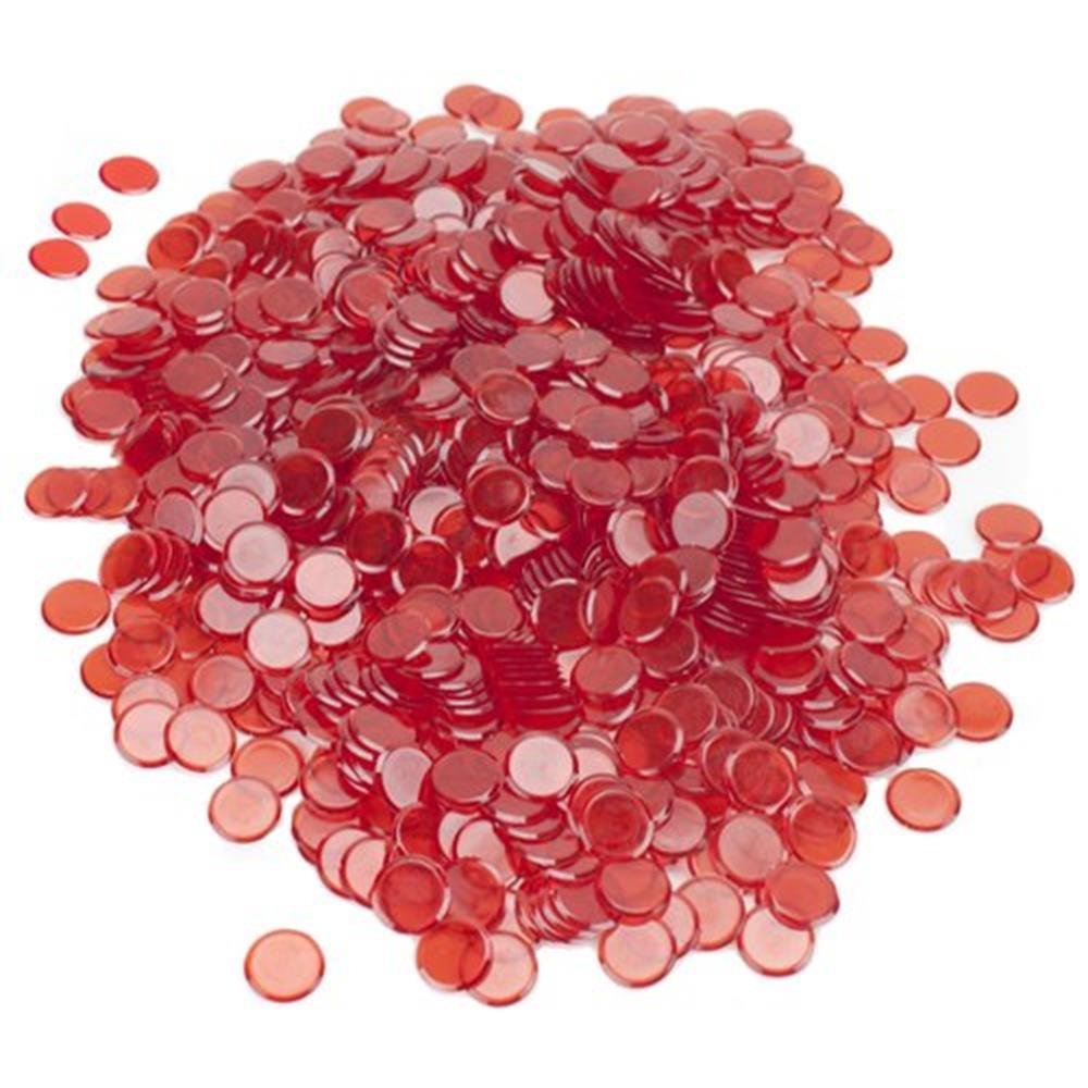 1000 Pack Red Bingo Chips