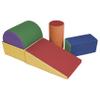 ECR4Kids SoftZone Climb and Crawl Playset, Building Blocks, Assorted, 5-Piece view 1
