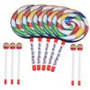 lovermusic Lovermusic 5PCS Lollipop Shape Drum Hand Drum Musical Sound Musical Instruments Colorful view 2
