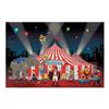 Fun Express Circus Big Top Tent Banner - 9 Feet Long - Carnival Birthday Party Decor and Supplies - VBS Vacation Bible School Supplies/Decor view 1