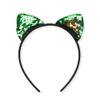 8pcs Cat Ears Headbands Shine Sequins Hair Bands Hair Hoop Headwear for Party Costume Daily Decorations view 3