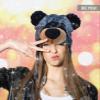 Puzzled DolliBu Super Soft Black Bear Plush Hat - Fluffy Stuffed Animal Bear Halloween or Cosplay Costume Toy Hat with Ear Flaps For Kids and Teens - One Size view 4