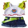 Butterfly T-Shirt & Skirt Outfit fits 8" - 10" Stuffed Animals view 1