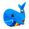 Buckle Toys - Blu Whale - Develop Motor Skills and Problem Solving - Counting and Color Recognition - Easy Travel Toy - Learning Material - Pre K Activity Stuffed Animal view 1
