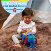 Buckle Toys - Blu Whale - Develop Motor Skills and Problem Solving - Counting and Color Recognition - Easy Travel Toy - Learning Material - Pre K Activity Stuffed Animal view 2