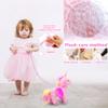 GIDGOD Remote Control Electronic Plush Unicorn Toy Pet for Girls 2-4 3-6 Years Old,Interactive Walking Wiggle Bottom,RC Leash Pink Unicorn Toy for 5 Years Old Toddler Kids Christmas Birthday Gift view 4