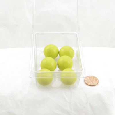 Wondertrail Yellow Opaque 22mm Glass Marbles Pack of 6 WONGM202