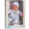 15" Realistic Soft Body Baby Doll with Open/Close Eyes | JC Toys - Berenguer Boutique | Bottle & Pacifier | Grey | Ages 2+ view 2