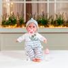 15" Realistic Soft Body Baby Doll with Open/Close Eyes | JC Toys - Berenguer Boutique | Bottle & Pacifier | Grey | Ages 2+ view 3