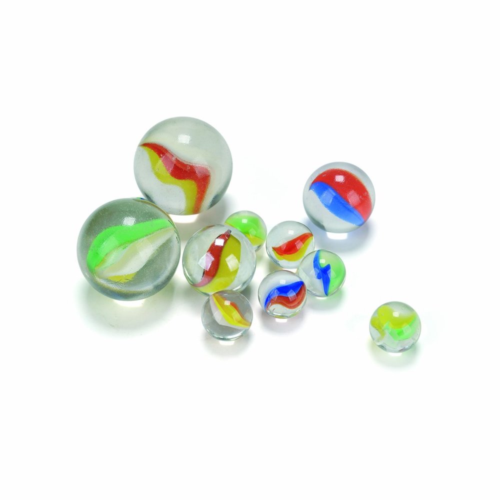 4M King Marbles Goldy Threes Happy Henry Marbles