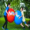 Wicked Mega Bounce XL - The World's Bounciest Inflatable Ball! Extra Large Bounce Ball for All Terrain Bounceability! Super Grip Graphics Outdoor Exercise Ball to Catch Easily. Blue or Red view 2