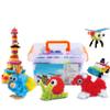 OMGOD 640pcs Building Sticky Blocks Connect Toys, Basic Mix Construction STEM Assembling Educational Interlocking Toys for Boy Age 3 4 5 view 1