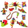 OMGOD 640pcs Building Sticky Blocks Connect Toys, Basic Mix Construction STEM Assembling Educational Interlocking Toys for Boy Age 3 4 5 view 3