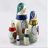 Nesting Dolls Snowmen Set 5 pcs - Christmas Decorations Snowman view 2