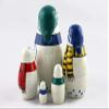 Nesting Dolls Snowmen Set 5 pcs - Christmas Decorations Snowman view 3