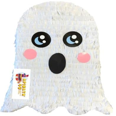 20" Tall White Ghost Pinata Holloween Theme Monster Bash Party Happy Booday 1st Birthday