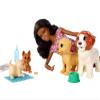 Barbie Doggy Daycare Doll, Brunette, and Pets Playset with Puppy That Poops and One That Pees, Plus Color-Change Paper and More view 4