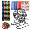 GSE Games & Sports Expert Deluxe Bingo Game Set with Large Steel Cage, Master Board, 75 Colored Balls, 500 Chips, 50 Bingo Cards for Large Groups, Parties, Game Night view 1