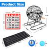 GSE Games & Sports Expert Deluxe Bingo Game Set with Large Steel Cage, Master Board, 75 Colored Balls, 500 Chips, 50 Bingo Cards for Large Groups, Parties, Game Night view 2