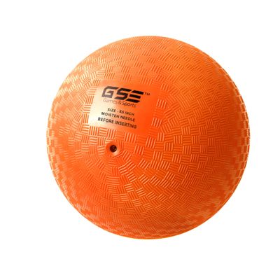 GSE Games & Sports Expert 8.5" Orange Inflatable Playground Ball, Kickball, Bouncy Dodge Ball, Handball for Kids/Adults, Perfect for Recess Ball Games, Gym, Yoga Exercises, Schools Sports Activities