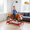 Qaba Kids Spring Rocking Horse Rodeo Bull Style with Realistic Sounds for Children Over 3 Years Old view 2