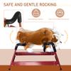 Qaba Kids Spring Rocking Horse Rodeo Bull Style with Realistic Sounds for Children Over 3 Years Old view 3