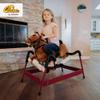 Qaba Durable Plush Toddlers Spring Rocking Horse, Bouncing Rocker Toy with Realistic Sounds view 2