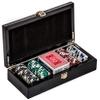 Bello Games New York, Inc. Barclays Center Carbon Fiber Case with Professional Clay Poker Chips view 2