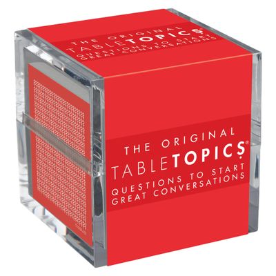 TableTopics Original Conversation Starter Cards for Adults to Break The Ice with 135 Questions for Parties, Gatherings, Small Groups, & Team-Building
