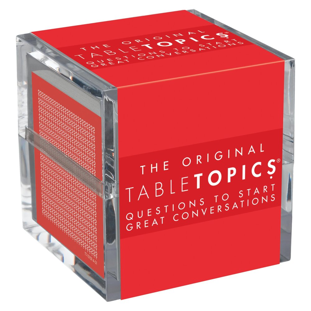 TableTopics Original Conversation Starter Cards for Adults to Break The Ice with 135 Questions for Parties, Gatherings, Small Groups, & Team-Building