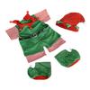 Christmas Elf Teddy Bear Clothes Outfit Fits Most 14"-18" Build-a-Bear and Make Your Own Stuffed Animals view 1