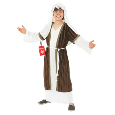 fun shack Brown Shepherd Costume for Kids, Boys Shepherd Costume, Christmas Costumes for Kids, Boys Nativity Costumes, Large