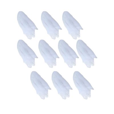 Hoerev White, Pack of 10, Single Color Dancing and Juggling Scarves (Approx. 24" X 24")