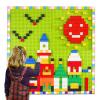 Build On Wall or Table - Customize Building Block Wall, 8 Pack (10" x 20") Self Adhesive Building Base Plate, 440 Pcs Compatible with All Major Brand Brick - Fastest Easiest DIY Fun Wall and Desk view 1