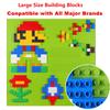 Build On Wall or Table - Customize Building Block Wall, 8 Pack (10" x 20") Self Adhesive Building Base Plate, 440 Pcs Compatible with All Major Brand Brick - Fastest Easiest DIY Fun Wall and Desk view 2